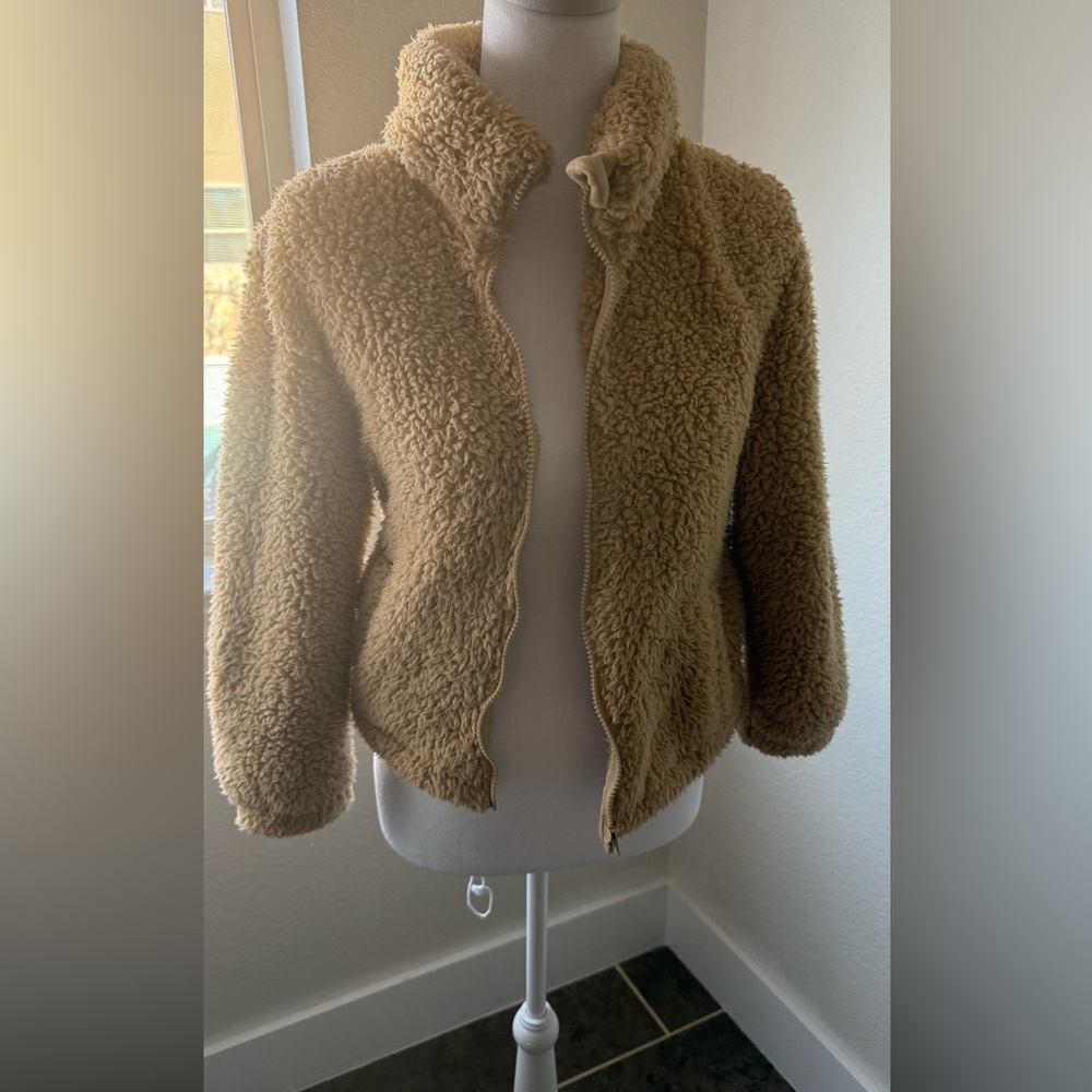 Copper Key Sherpa Zip Teddy Jacket L 12/14